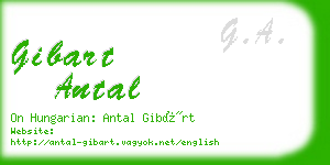 gibart antal business card